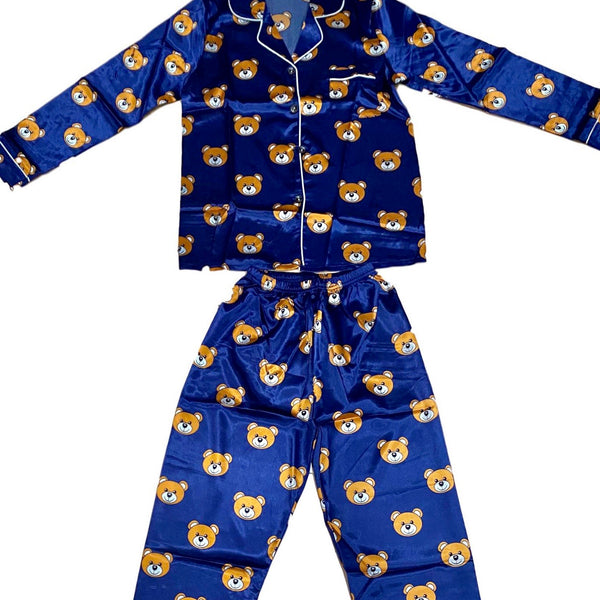 ADULT TEDDY BEAR SILK PAJAMA SET